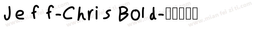 Jeff-Chris Bold字体转换